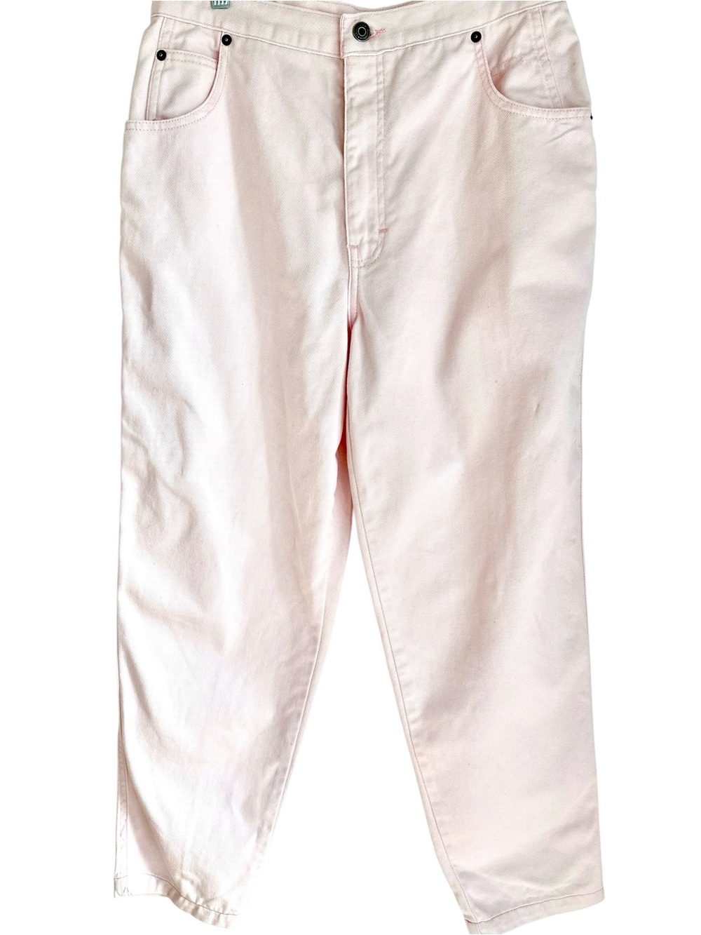 Vintage 80s 90s Brittania High Waisted Pink Mom Jeans Tapered Leg 12x31= Medium